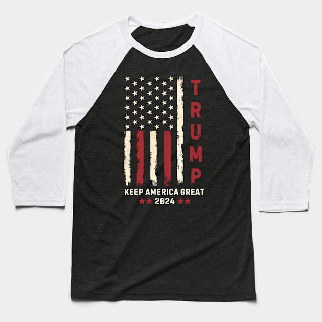 Keep America Great Baseball T-Shirt by Noshiyn